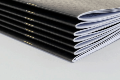 brochures agrafées reliure piqure à cheval